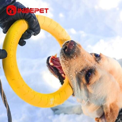 Amphibious Dog Toys Ball with Rope/Flying Discs/Chew Toy Ring EVA Pet Toy For dogs Interactive Ball For Small Large Dogs , Cats