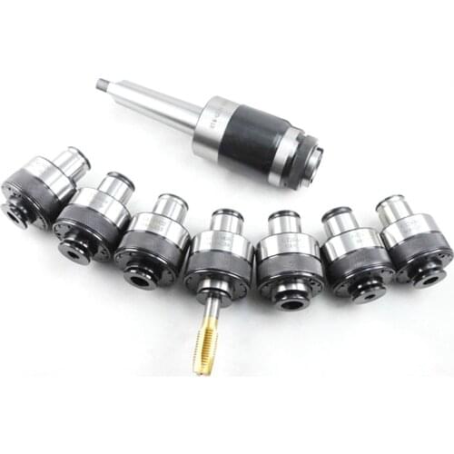 1set MT4 GT24 tapping tool holder floating expandable tapping chuck+5pcs collet M8-M16 for CNC mill lathe cutter
