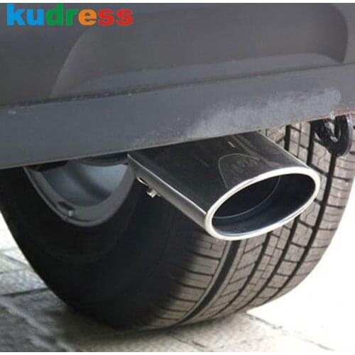 For Toyota Highlander 2008 2009 2010 2011 Stainless Steel Rear Exhaust Muffler Tail Pipe Cover Trim End Silencer Car Accessories