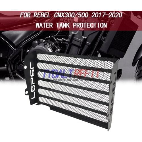 For HONDA REBEL 500 300 CMX500 CMX300 stainless steel Exclusive Motorcycle CNC Radiator Guard Protection Grille Grill Cover