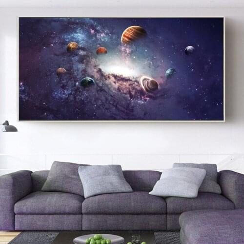 Astronaut Poster Earth Moon Space Spaceship Wall Pictures for Living Room Kids Baby Room Decor Canvas Paintings Wall Art Prints