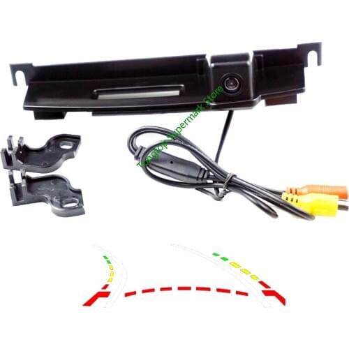 Dynamic Trajectory Parking Line Car Reverse Backup Rear View Camera for Nissan Tiida 2008 Waterproof