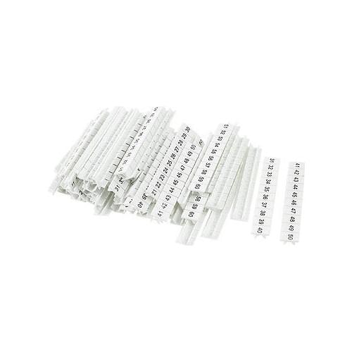 60pcs 5mm x 3.5mm 1-60 Legend Terminal Block Marker Labels Number for Wire