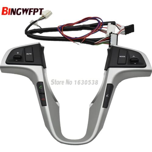 Good quality wheel audio volume music control button switch with backlight for Hyundai VERNA SOLARIS
