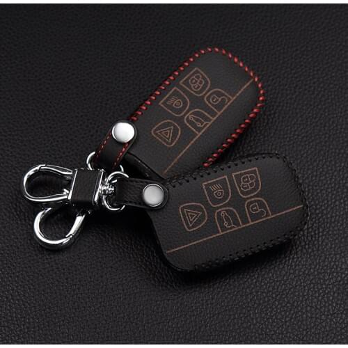 Leather hand sewn car styling key set For Jaguar for Land Rover Range Rover Evoque Freelander 2 found 2 3 4 Jaguar XF A8 A9 X8