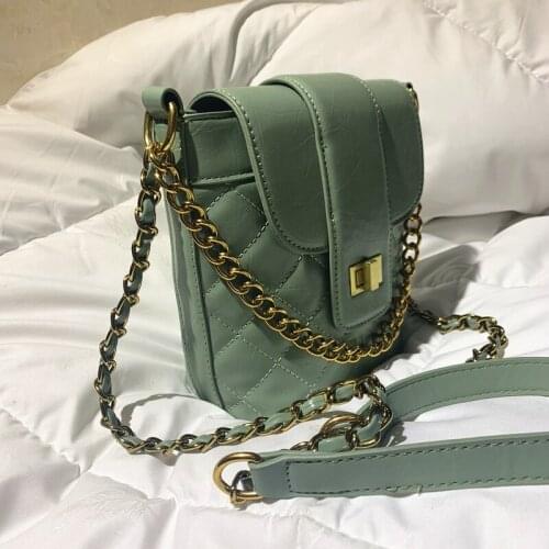 Women Handbag Leather Small Doctor Bag Women Shoulder Bag Female Crossbody Handbag Lock Chain Girls Vintage Women Bags X1-23