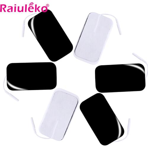 20/50P Reusable Electrode Pads for Tens Acupuncture Therapy Machine Physiotherapy Body Massager Muscle Stimulator Patch 2mm Plug