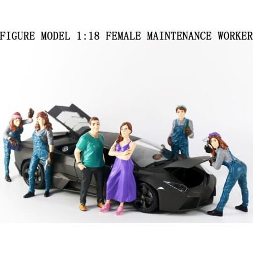 Figure Model 1:18 Female Maintenance Worker Repairman Model Scene Display Resin Standing Dolls Models Toys For Collection