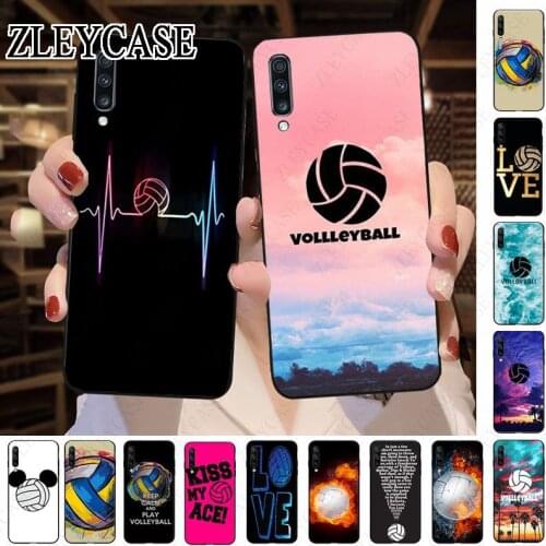 Volleyball sports TPU Soft Phone Case For Samsung Galaxy A50 A10 A20 A20E A20S A30S A40 A51 A70 A30 A6 A7 A8 COVER Cellphones