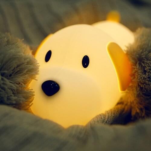 Cartoon Puppy Night Lights for Childrens Room Bedside Bed Baby Kids Lamp LED Lighting Fixtures Home Decor Toy Night Lamp Gifts