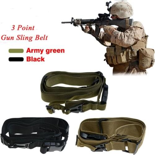 New Universal Outdoor Hunting Military Tactical Multifunctional 3 Point Airsoft Hunting Belt System Rifle Shot Gun Sling Strap