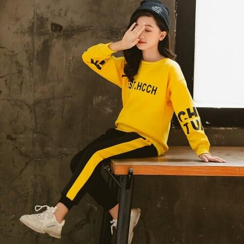 MudiPanda Girls Clothes 2021 Autumn Long Sleeve Shirts + Pants Suits Kids Teen Children Clothing Sets 5 6 7 8 9 10 12 Years