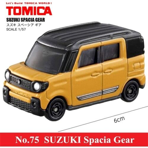 Original Tomy Mini No.75 Suzuki Spacia Gear 1:57 Metal Diecast Miniature Model Kit Christmas Gift Toys for Boys 798569