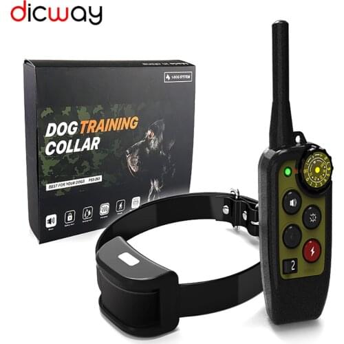 Dog Training Collar Elektrische Anti Bark Waterdichte Lcd Display Oplaadbare Afstandsbediening Meerdere Modi Training Levert