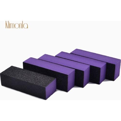 50Pcs/lot Nail Files Three Face Block Sponge For Gel nail Polishing Sanding Nail File Manicure Buffer Art Design Salon Tools