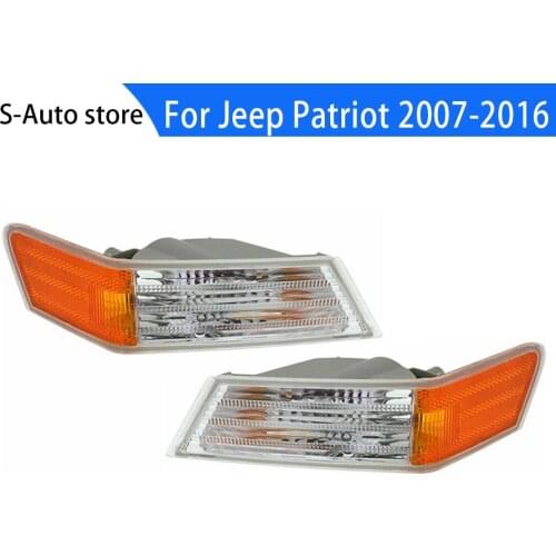 Front Turn Signal Light For Jeep Patriot 2007 2008 2009 2010 2011 2012 2013 2014 2015 2016 Turn Lamp Without Bulb
