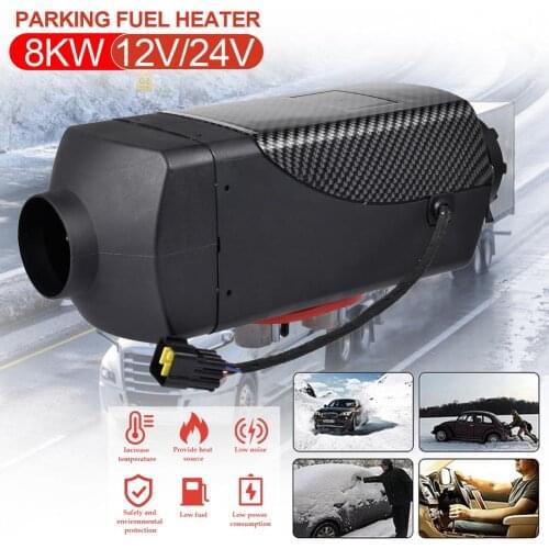 Universal Car Parking Fuel Heater 8KW 24V Parking Fuel Heater LCD Switch Diesel Fuel Heater Automatic Control Air Heater For Car