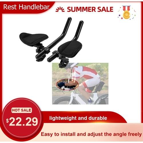 Cycling Bike Rest Handlebar Aero Bar Bicycle Relaxation Handle Bar Triathlon MTB Road Bike Arm Rest Bar Bike Aerobar TT Bar