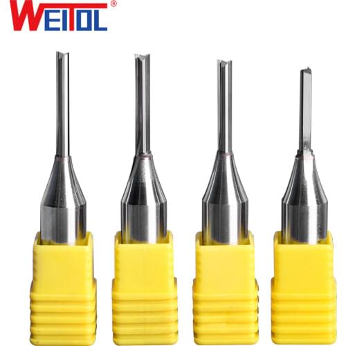 WeiTol 12.7mm TCT Two Flutes Straight Bit woodworking tools CNC milling cutter endmill for wood