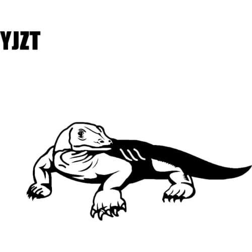 YJZT 16.2*7.1CM Monitor Lizard Decor Car Stickers High Quality Graphic Bumper Car Window Vinyl C12-1131
