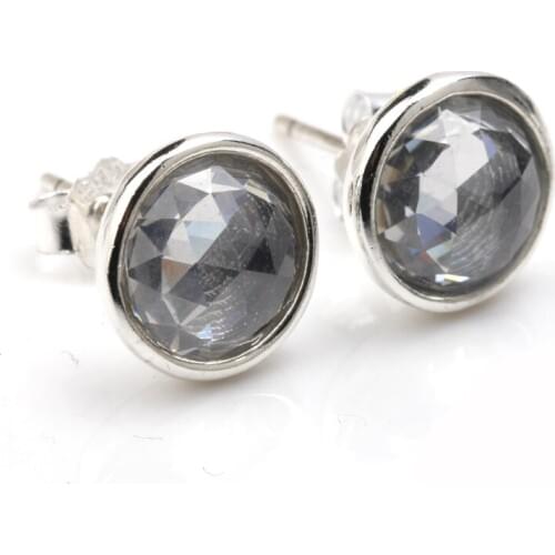 Multi-colour Elegance Earrings 100% 925 Sterling Silver Stud Earrings Crystal for Women DIY Fine Jewelry