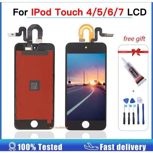 High quality LCD Display For iPod Touch 4 5 6 7 LCD with Touch Screen Digitizer Assembly For iPod Touch 5th 6th 7th LCD screen