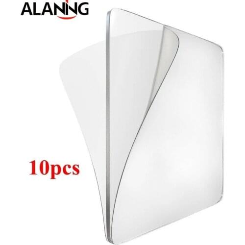 10Pcs Square Clear Sticky Anti-Slip Gel Pads Double-Sided Mounting Tape Washable Seamless Glue Sheet Paste Hanging Storage 6*6cm