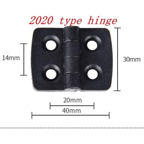 10pcs/lot 2020 3030 4040 ABS Plastic Nylon Hinge Electric Cabinet Industrial Hinges Coupling Head Gemel Accessory