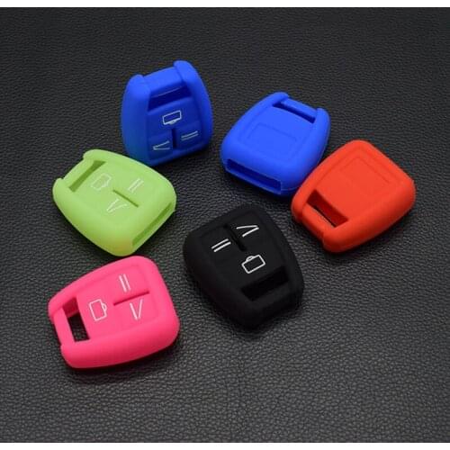 10 units Silicone Rubber car key cover case shell protect for Opel Astra Zafira Vauxhall Vectra Omega 3 Buttons Remote Repair