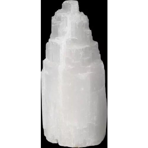 10cm Natural quartz crystal selenite lamp reiki healing home decor mineral specimen collection