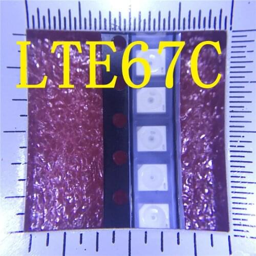 500pcs X LTE67C LT E67C 3528 1210 GREEN SMD LED four-foot yellow yellow car Free Shipping