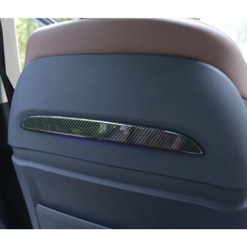 Car Styling Seat Back Decoration Frame Cover Trim For BMW X5 G05 2019-2020 Stainless Steel Interior Accessories