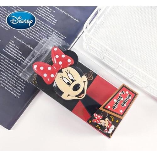 Disney 1pcs Cartoon Minnie Airbag Comb Children Comb Bow Knot Wave Dot Comb Plastic Comb Color Box Packaging Comb