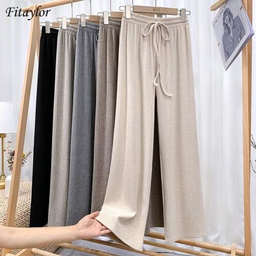 Fitaylor Women's Knitted Trousers