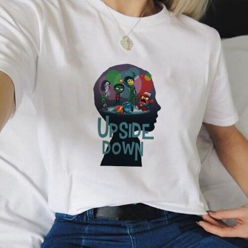 2021 Summer Aesthetic Womens T-Shirts Stranger Things t Shirt Funny Movie Shirt Upside Tshirt Fashion White T-Shirt tops female