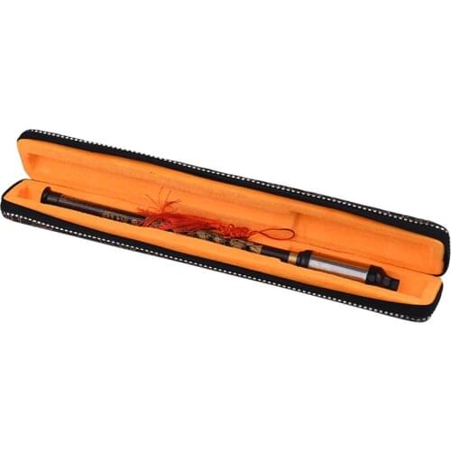Hot sale Chinese Traditional Musical Instrument Vertical Blown Bawu Black Bamboo Chinese Free Reed Flute Key of G for beginners