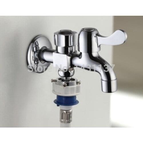 Brass Multi-function Cold Tap Washing Machine Bathroom Faucet Handles Decorative Outdoor Faucets Water Tap Wall torneira grifos
