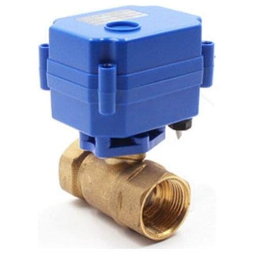 DN15 1/2" brass Two Way Electric Ball Valve DC5V DC12V DC24V AC220V CR01 CR02 CR03 CR04 CR05 motorized valve for water