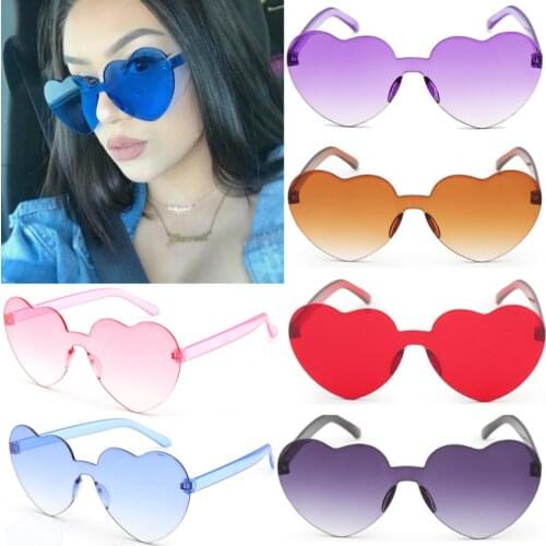 Love Heart Sunglasses Women Brand Designer New Fashion Cute Sexy Retro Cat Eye Vintage Cheap Sun Glasses Red Female Wholesale