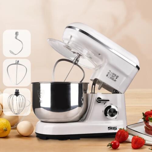 1200W 5L Stainless Steel Bowl Kitchen Food Stand Mixer 5-Speeds Cream Egg Whisk Blender Cake Bread Maker Machine 220V