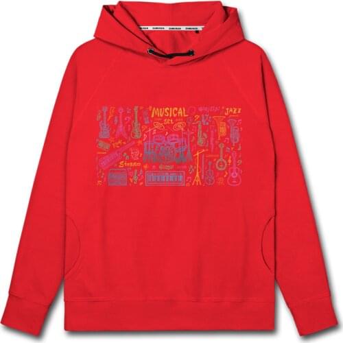 Musical Instruments Concert Musical Instruments Mixing Street Hip Hop mens hoodies fashion white hoodie new autumn clothes