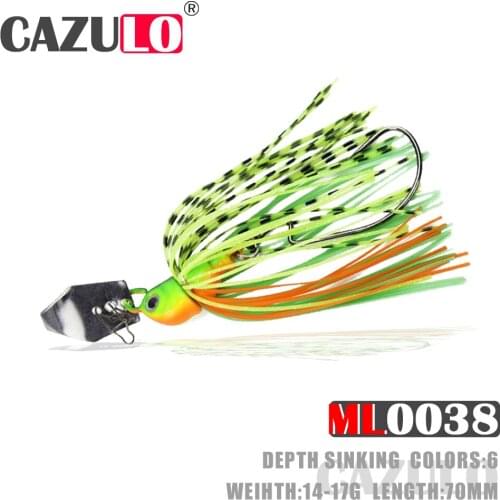 Chatterbait Fishing Accessories Lures Isca Artificial Weights 14-17g Baits Sinking Spoon Pesca Tackle For Pike Fish Goods Leurre