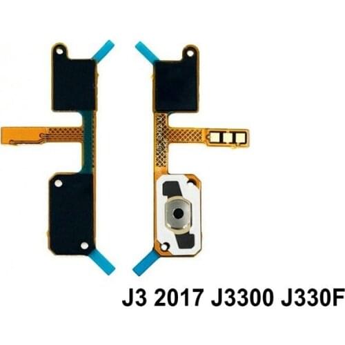 New Home Button Flex Cable Menu Return Key Repair Parts For Samsung J3 2017 J3300 J330F / J320 J320F J310 Phone