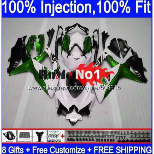OEM For SUZUKI GSXR-750 GSXR600 GSX-R750 2008 2009 2010 17MC.150 GSXR-600 K8 GSXR750 GSXR 600 750 08 09 10 Green White Fairings