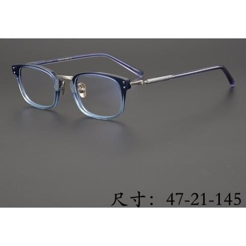 Limited edition Vintage eyeglass frame pure titanium Ultralight GMS820 retro square eyewear women men Japan original quality