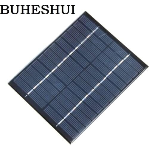 BUHESHUI Wholesale 2W 12V Solar Panel Polycrystalline Solar Cell For 9V Battery Charger DIY System 110*136MM 15pcs Free Shipping