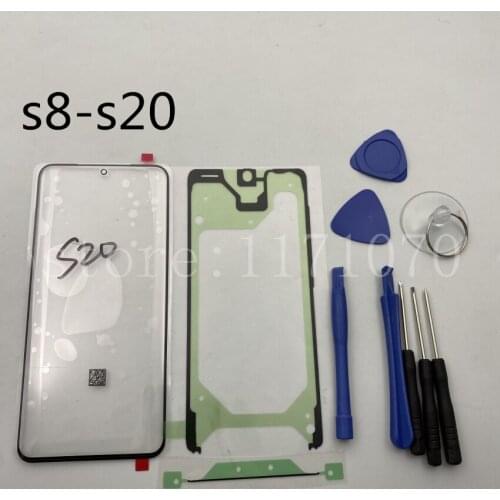 Original Front Glass Lens FOR Samsung Galaxy S8 S9 S10 S20 Note 8 9 10+Plus 20 Ultra LCD display outer touch panel screen+tools