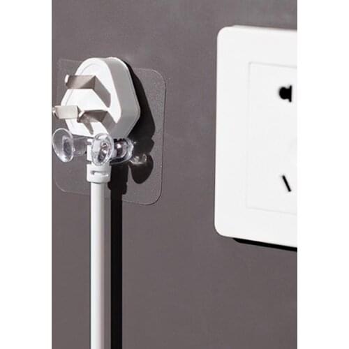 5Pcs/Set Transparent Hangers Self Adhesive wall Hooks Storage Holders for Bathroom Kitchen Stick on Door Hooks For Keys Towels