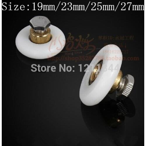Old shower room pulley roller single wheel for arc simple integral bathroom glass sliding door nylon