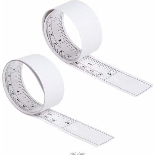 Self Adhesive Metric Measure Tape Vinyl Silver Rulers For Sewing Machine Sticker